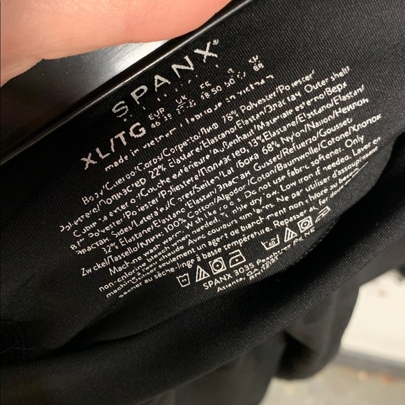 SPANX GET MOVIN ATHLETIC SHORTS BLACK XL - Picture 4 of 6